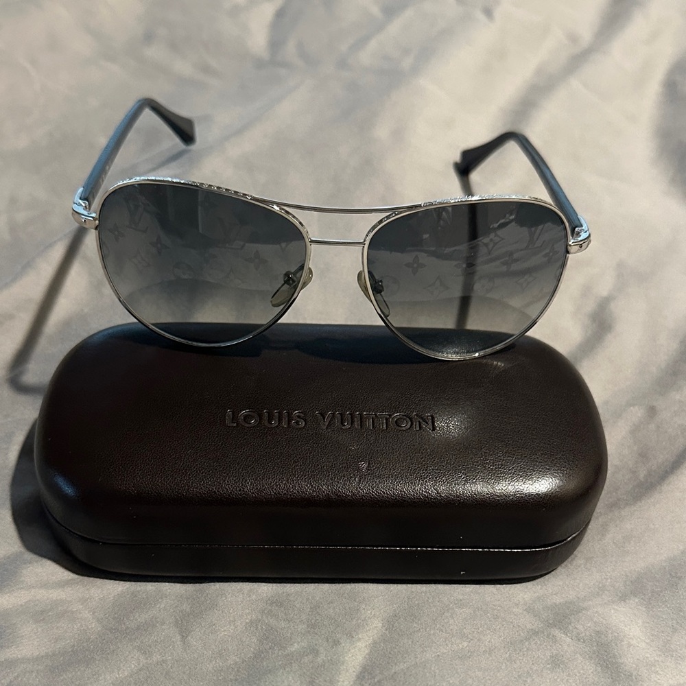 Louis Vuitton Monogram Silver Sunglasses